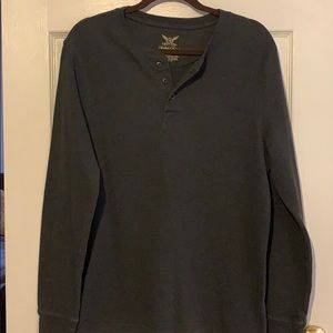 Men’s Long Sleeve button down V-Neck